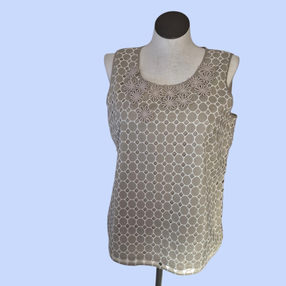 Talbots Sleeveless Floral Top 16
